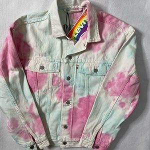 Levi’s Tie Dye Use Your Voice Denim Jean Jacket